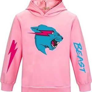 Mr Beast-YouTube Game Novelty Hoodie Graphic Printed Sweatshirt for Boys/Girls